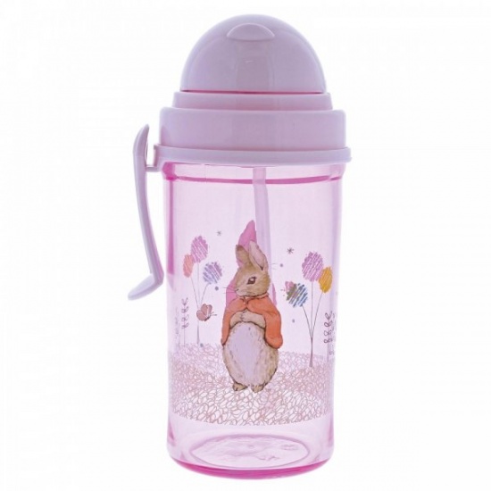 Beatrix Potter Flopsy Rabbit Pink Water Bottle - Perfect for School Gym Travel